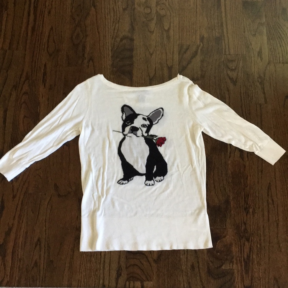 Boston Terrier Sweater Size M